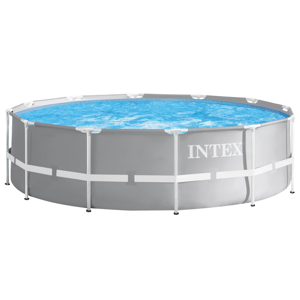 Каркасний басейн Intex 26718 Premium (366х122 см) з картриджним фільтром та драбиною, уцінка